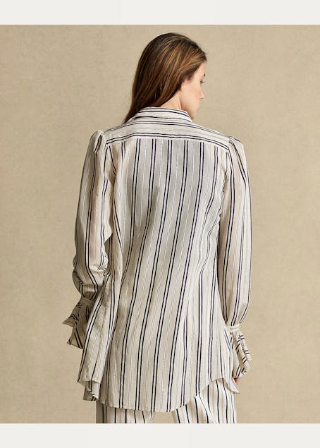 POLO RALPH LAUREN - Striped Ruffle-Trim Shirt