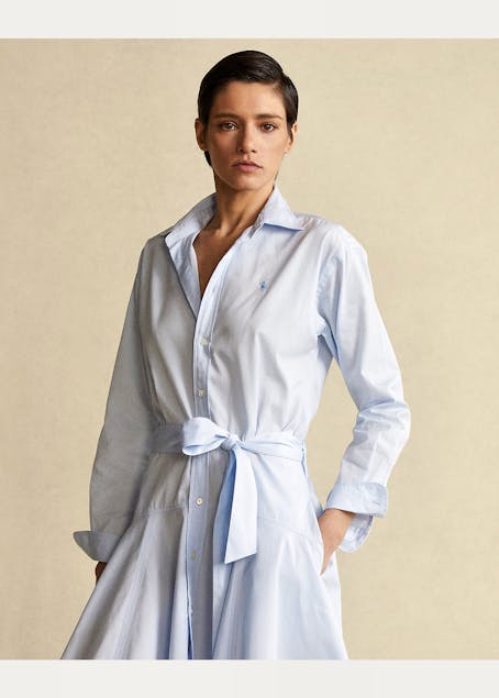 POLO RALPH LAUREN - Cotton Broadcloth Shirtdress