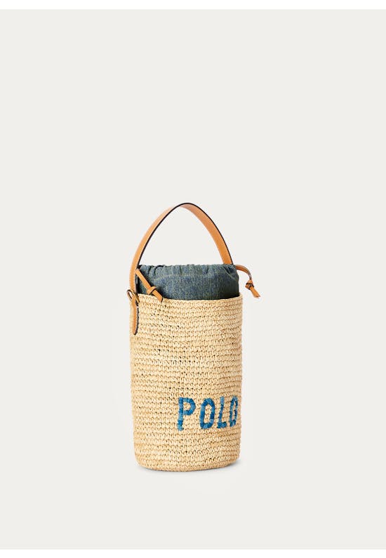 Raffia Mini Bucket Bag