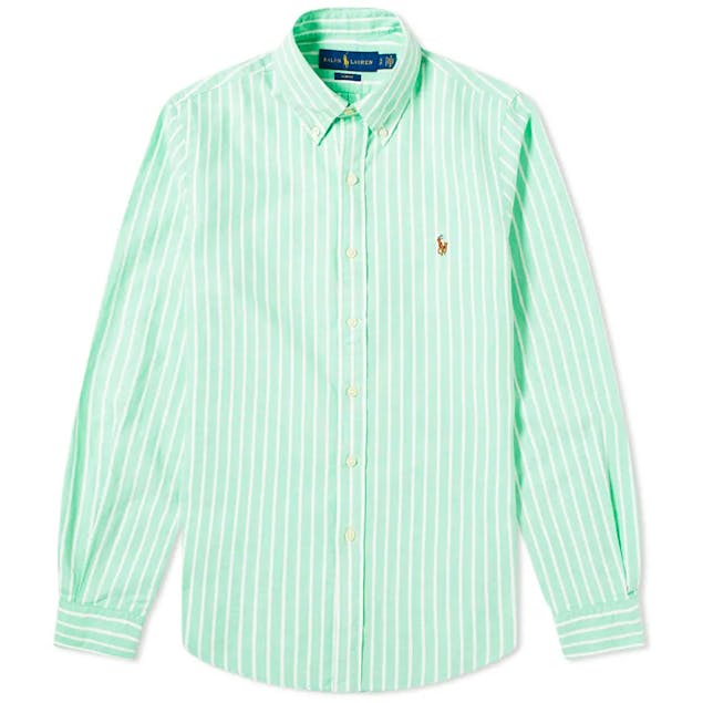 POLO RALPH LAUREN - Button Down Stripe Oxford Shirt