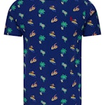 Tropical Surfer Custom Slim Fit T-Shirt