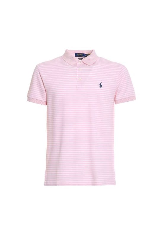 Pink Stripe Polo Shirt