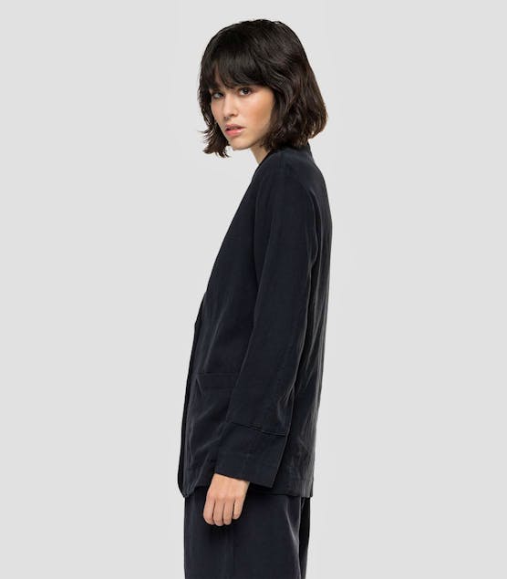REPLAY - Essential Jacket In Linen And Viscose