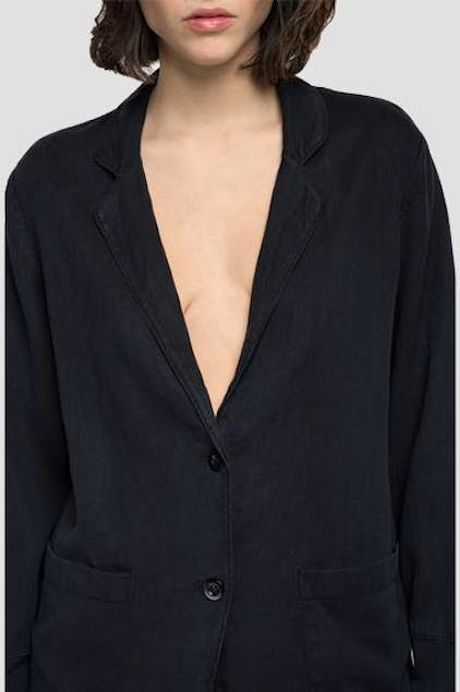 REPLAY - Essential Jacket In Linen And Viscose