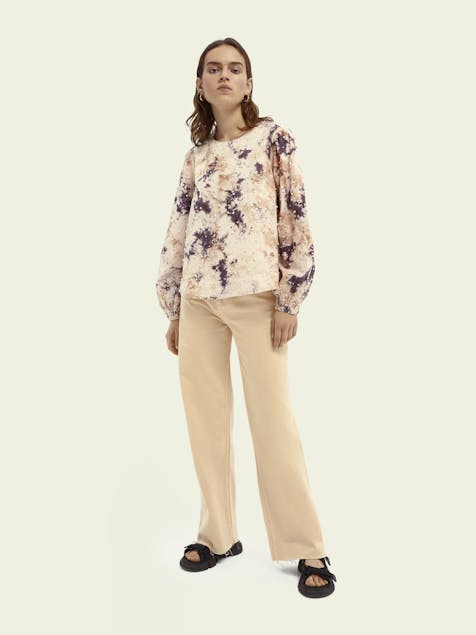 SCOTCH & SODA - Cotton Dye Top With Pearl Details