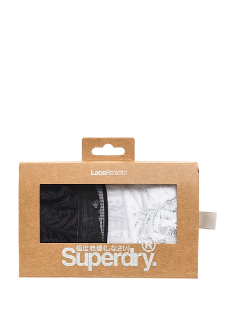 SUPERDRY - Organic Cotton Harper Triangle Bralette 2 Pack