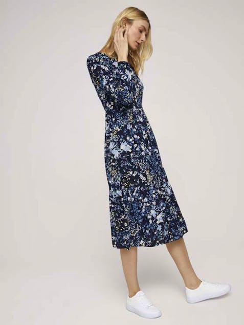 TOM TAILOR - Floral dress with ruffles