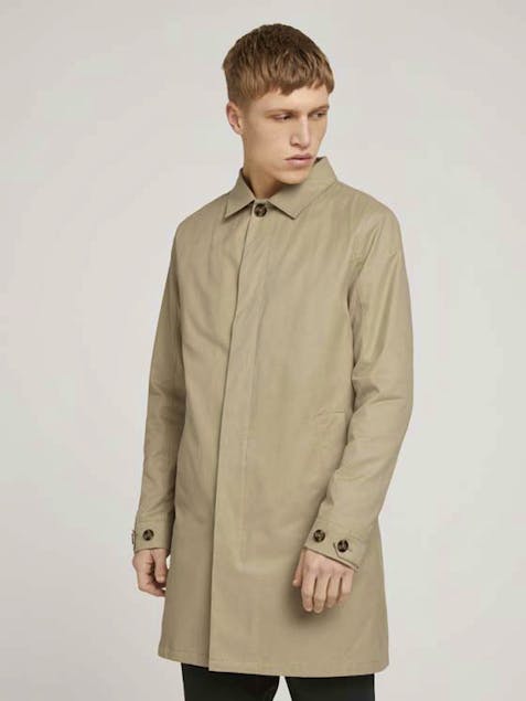 TOM TAILOR - Coat With A Concealed Button Tab