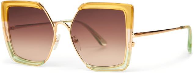TOMS - Tulum Bright Gold Triple Lamination/ Gold Brown Lens