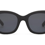 Jacqui Shiny Black Sunglasses