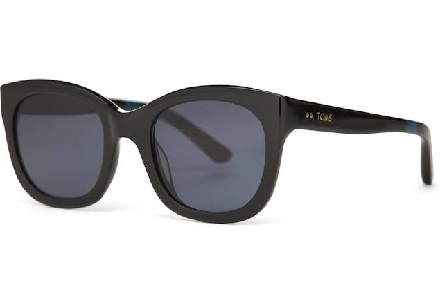 TOMS - Jacqui Shiny Black Sunglasses
