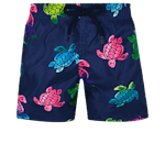 Boys Ultra-light and packable Swimwear Ronde des Tortues Aquarelle