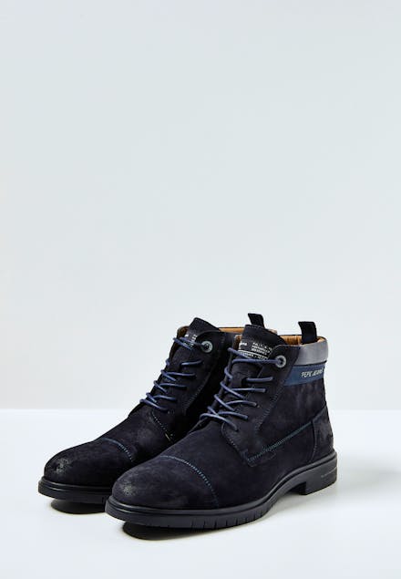PEPE JEANS - Thomas Split Leather Ankle Boots