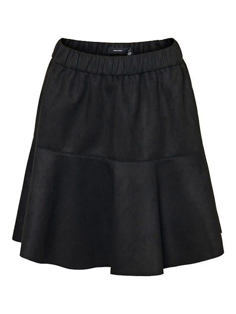 VERO MODA - Faux Suede Skirt Black